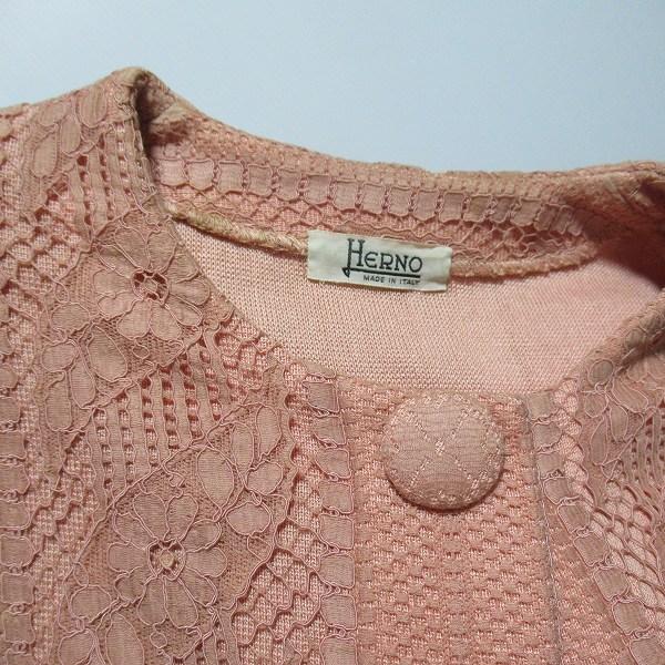 HERNO #anc SALE ヘルノ Herno ジャケット 48 オレンジ系 カットワーク 