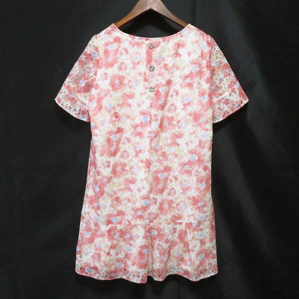 Rose Tiara #snc ローズティアラ ワンピース 42 ピンク 黄 水色 花柄  