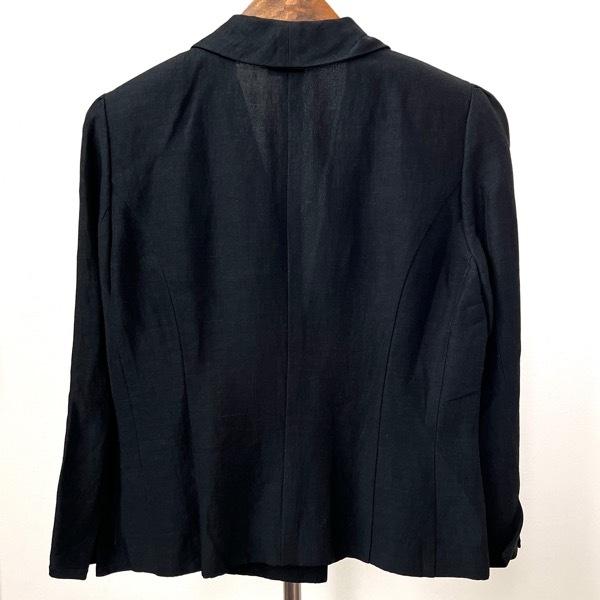 U by Ungaro #snc ユーバイウンガロ ungaro ジャケット 38 黒 麻