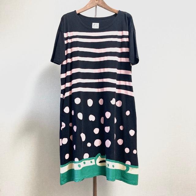 snc ツモリチサト tsumorichisato ワンピース 2 黒 ピンク 緑 半袖  