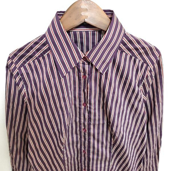 ETRO #anc エトロ シャツ・ブラウス 44 紫 ストライプ 大きい ETRO #anc エトロ シャツ・ブラウス 44 紫 ストライプ 大きい
