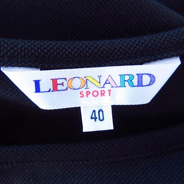 LEONARD #spc レオナールスポーツ SPORT Tシャツ 40 黒 半袖 LEONARD #spc レオナールスポーツ SPORT Tシャツ 40 黒 半袖