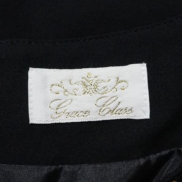 美品 Grace Class 近年モデル ワンピース 袖シアー ビジュー 黒 GRACE CLASS #snc グレースクラス ワンピース 36 黒 ビジュー パール