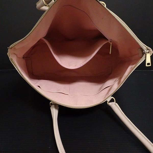 FURLA #anb フルラ ショルダーバッグ ピンク系 レザー ロゴ トート  