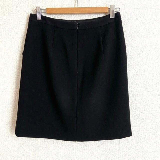 wnc マックスマーラ Maxmara スカート 黒 イタリア製 バックジップ  