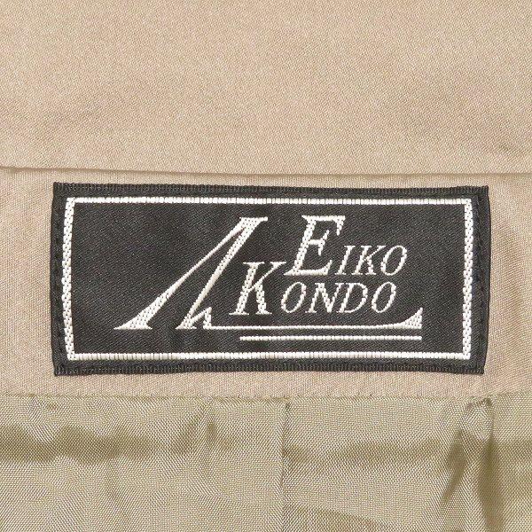 anc エイココンドウ EIKO KONDO コート 42 黒 フード付き ダブルジップ