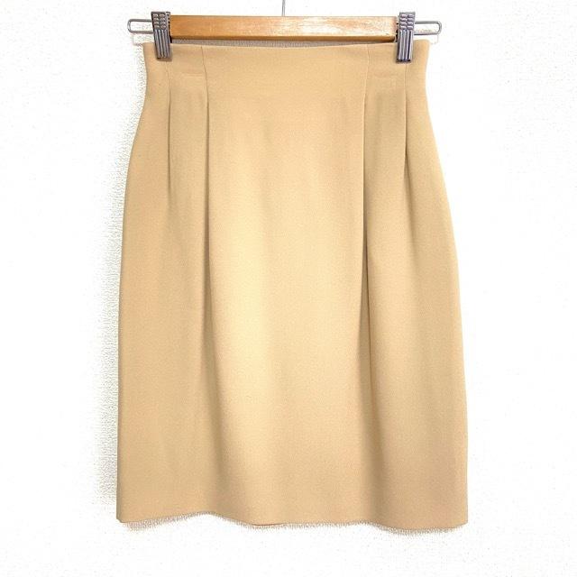 anc グッチ GUCCI スカート 38 ベージュ シルク イタリア製 レディース  