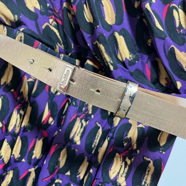 snc マックスマーラスタジオ Max Mara STUDIO ワンピース M 紫 ロング 