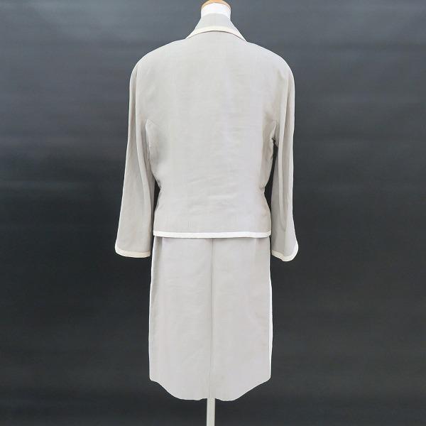 シャネルロングスカート麻白 