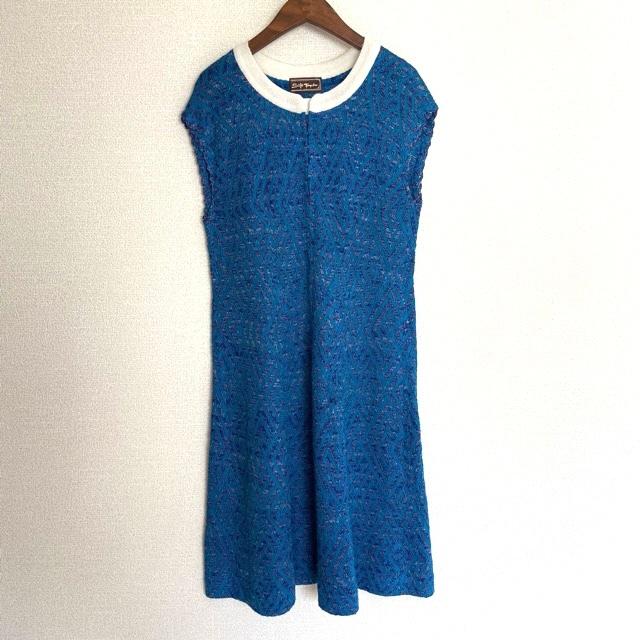 斉藤都世子　サイトウトヨコ　ワンピース Ｌサイズ　　未使用 斉藤都世子 #wnc サイトウトヨコ ワンピース 紫 キーネック