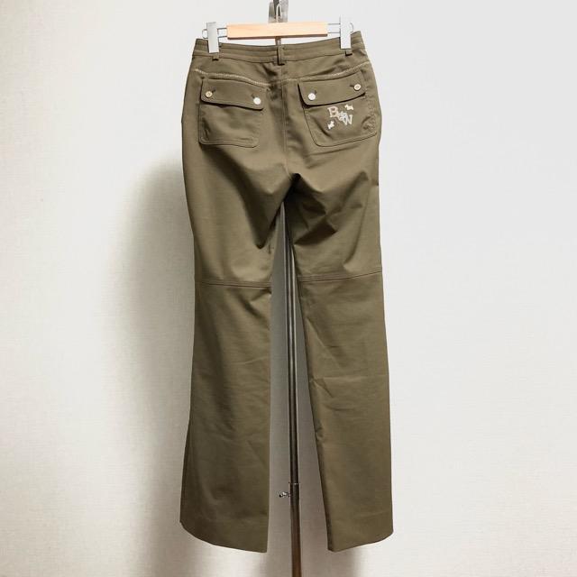 anc ブラック&ホワイト Black&White パンツ 1 カーキ系 ゴールド