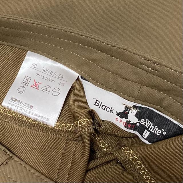 anc ブラック&ホワイト Black&White パンツ 1 カーキ系 ゴールド