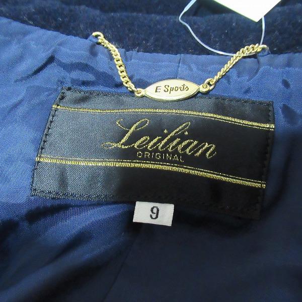 Leilian #wnc SALE レリアン ジャケット 9 紺 金ボタン バラボタン  