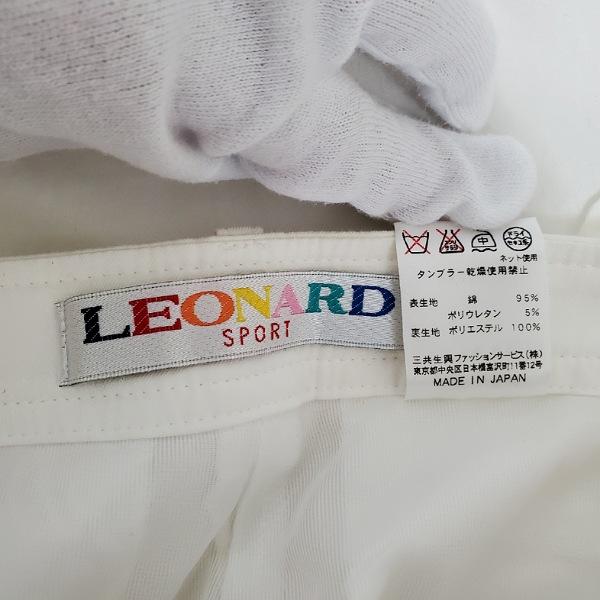 #spc レオナールスポーツ LEONARD SPORT パンツ 64 白 ハーフパンツ サイドポケット レディース [758329] | LEONARD | 05