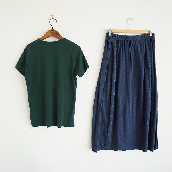 ヨーガンレール #snc JURGENLEHL セットアップ 青 緑 半袖 ロング  