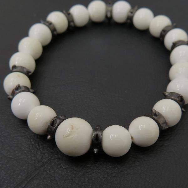 #anza キリュウキリュウ kiryuyrik ブレスレット 白 ホワイト スタッズ メンズ [759281] | 