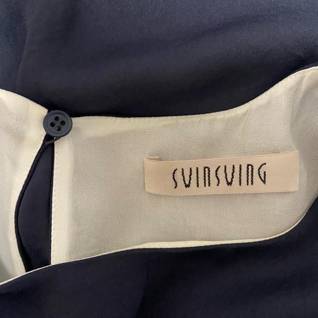 タグあり美品 SWINSWING スウィング コットン シャツ ワンピース 42