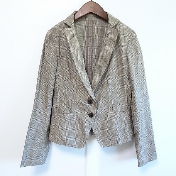 #anc  トラサルディ TRUSSARDI ジャケット 38 グレー チェック レディース [762897] | TRUSSARDI