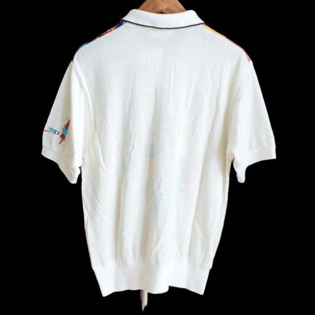 レオナールスポーツホワイト ポロシャツ レディース LEONARD #spc レオナールスポーツ SPORT ポロシャツ L 白 柄