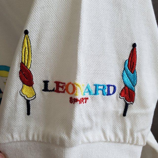 【美品】レオナールノースリーブポロシャツ レオナール ノースリーブポロシャツ 38 M
