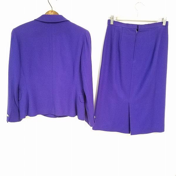 wnc ダナパリ DANAPARIS スカートスーツ 9 紫系 ツーピース ライン  