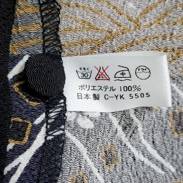 apc シセンドウ 詩仙堂 チュニック 黒 水色 白 ちりめん オーバー 