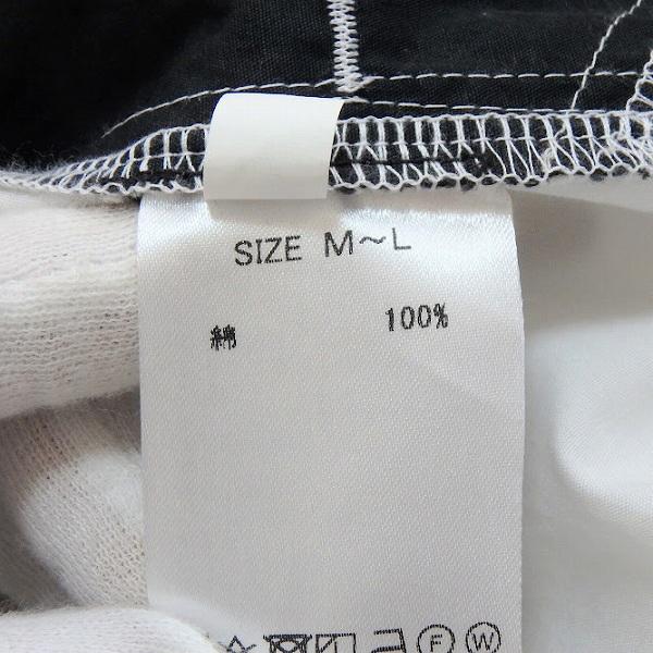 萌 MOYURU #anc モユル 萌 チュニック M L 白 黒 半袖 柄 レディース