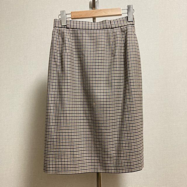 anc アクアスキュータム Aquascutum セットアップ 9 茶系 チェック  