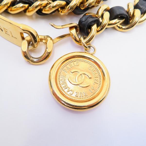 CHANEL #apzb シャネル ベルト チェーンベルト ゴールド 黒 CHANEL #apzb シャネル ベルト チェーンベルト ゴールド 黒