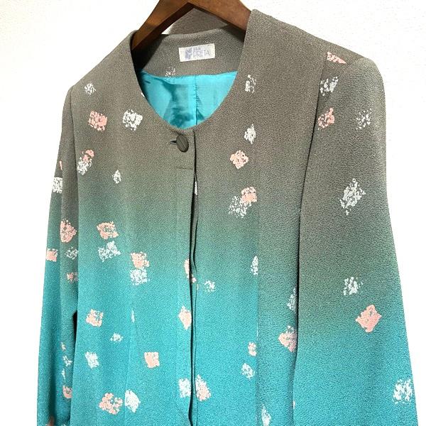 anc 三年坂 PRETA セットアップ ツーピース L 水色 ちりめん  