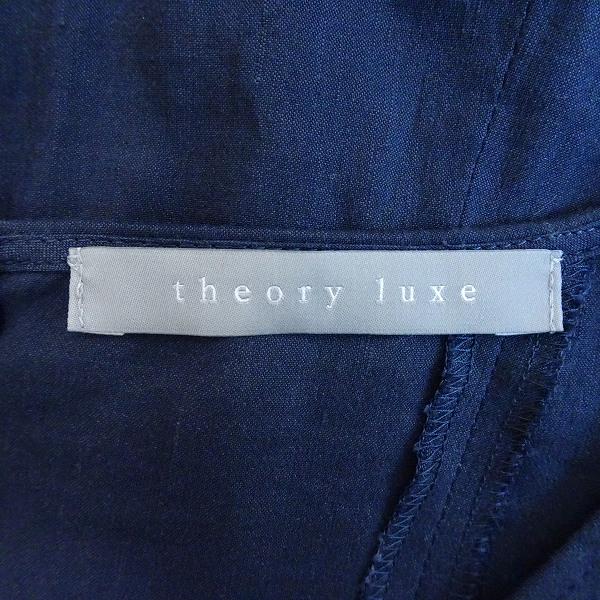 theory luxe #snc セオリーリュクス theoryluxe ワンピース 40 紺 半袖  