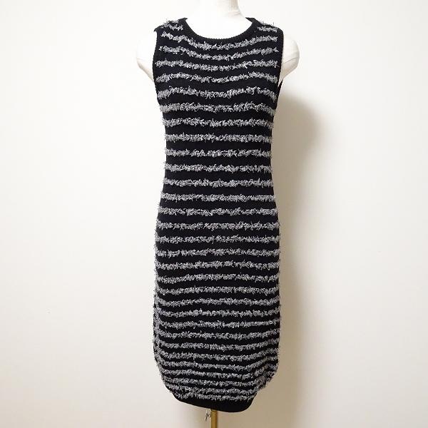 Rene（ルネ） #snc ワンピース 36 黒 グレー ニット ノースリーブ  