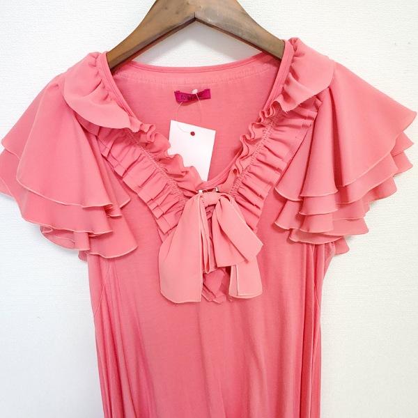 TO BE CHIC フリル袖 ピンク チュニック TO BE CHIC フリル袖 ピンク チュニック ◇TO BE CHIC