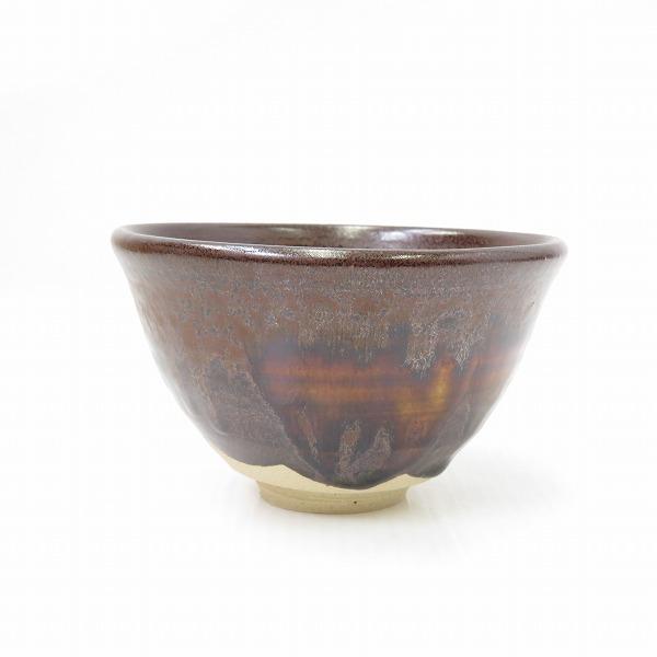 anv 寺田美山造 茶碗 鉄釉 豊窯 茶盆 茶道具 抹茶 陶器 赤津陶苑