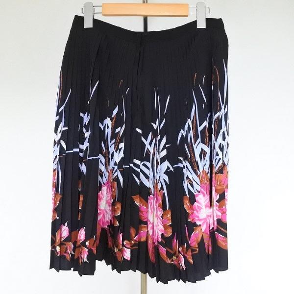 #anc ダナキャラン DKNY スカート 6 黒系 プリーツ 花柄 ひざ丈 バックジップ レディース [771291] | DKNY | 01
