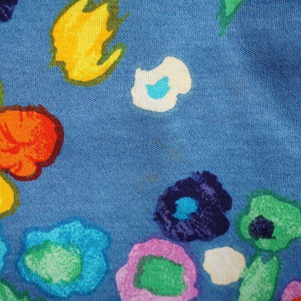 snc レオナール LEONARD カットソー M 青系 マルチ 花柄 半袖