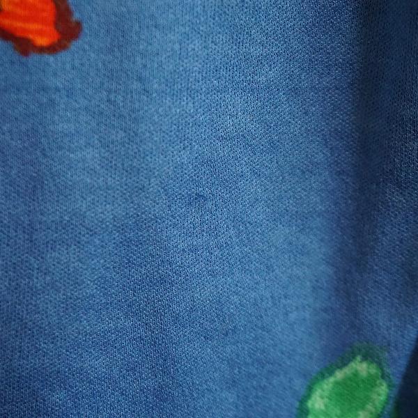 snc レオナール LEONARD カットソー M 青系 マルチ 花柄 半袖