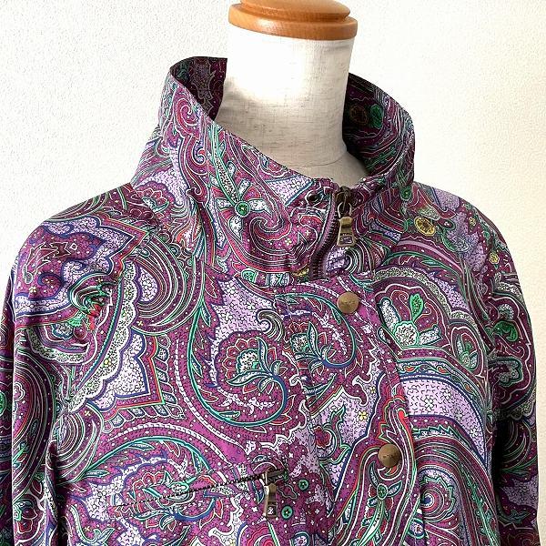 anc エトロ ETRO ブルゾン ジャンパー 3 紫系 マルチ ペイズリー柄