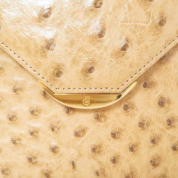 COMTESSE（コンテス） #anb ハンドバッグ オーストリッチ ベージュ