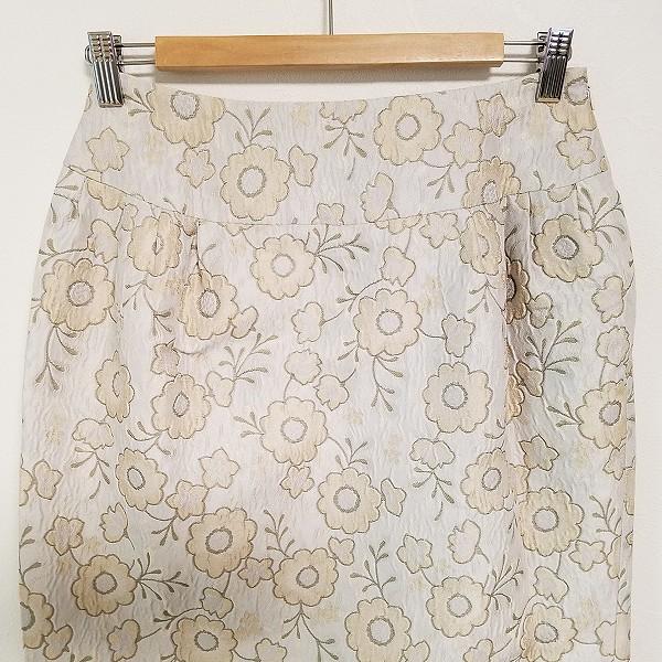 49 AV.junko shimada #anc ジュンコシマダ スカート 38 ベージュ系 花