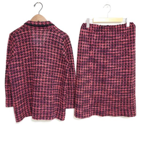 anc サイトウトヨコ 斉藤都世子 セットアップ ピンク 黒 ニット  