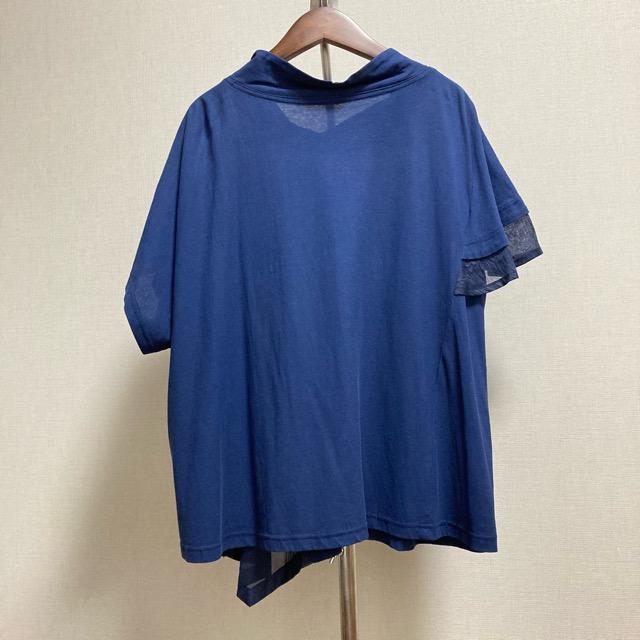 snc ジウセンソユニコ 慈雨 Sensounico カットソー チュニック 40 紺 