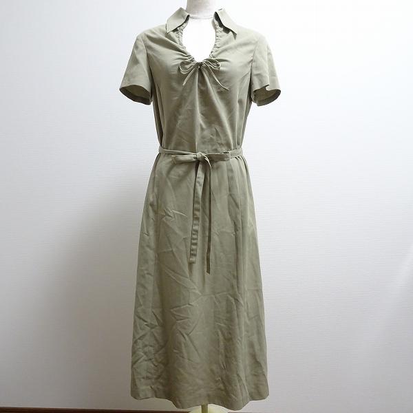 新品タグ付き　SCAPA　ワンピース snc スキャパ SCAPA ワンピース 38 緑 タグ付き 美品 半袖 ロング