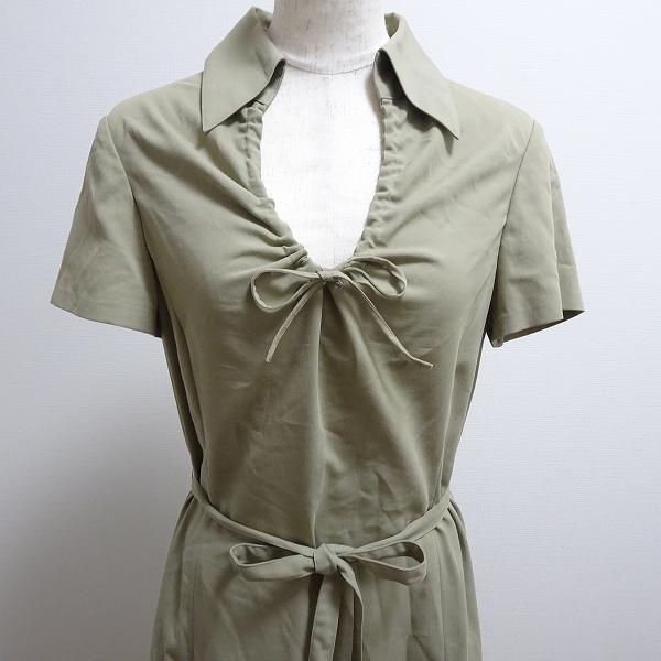 snc スキャパ SCAPA ワンピース 38 緑 タグ付き 美品 半袖 ロング
