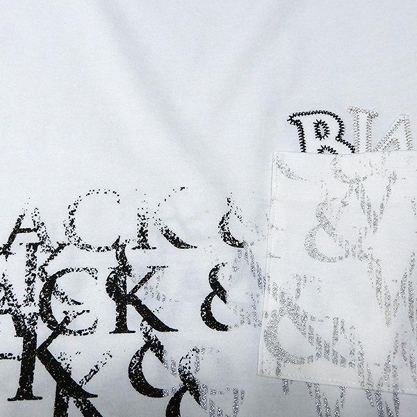 snc ブラック&ホワイト Black&White ポロシャツ 半袖 文字 ラメ ゴルフ