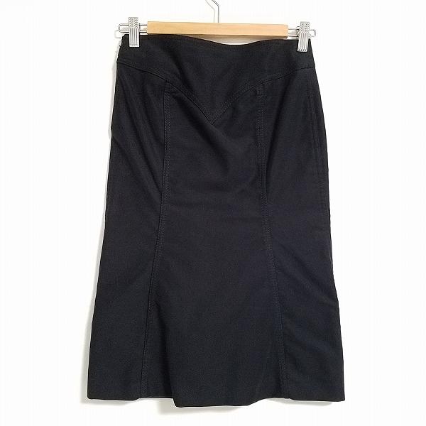 anc グッチ GUCCI スカート 38 黒 タイト レディース [779051  