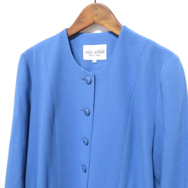 asc ミスアシダ missashida ワンピース 9 青系 ラップ風 リボン  