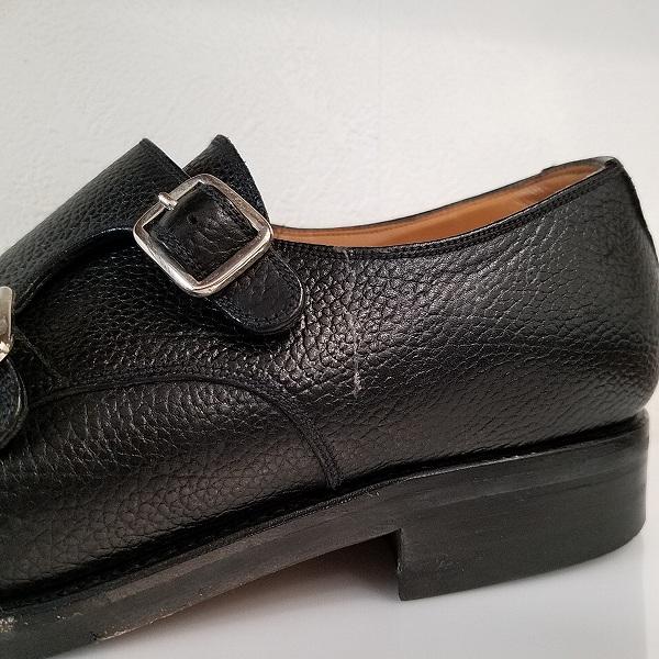 ans ヤンコ YANKO ビジネス・レザーシューズ 6 1/2 黒 Wモンク 