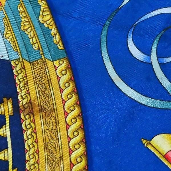 apzs エルメス HERMES カレ90 LUNAPARK 遊園地 スカーフ 紺 青 マルチ