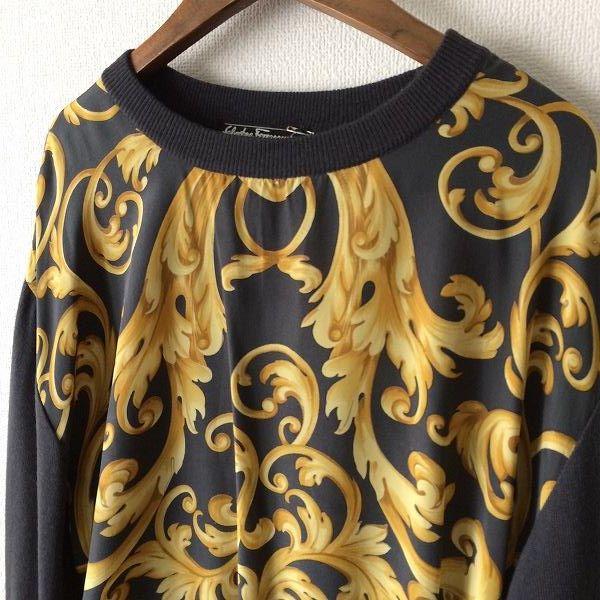 FERRAGAMO #wnc フェラガモ Ferragamo ニット・セーター L 黒系 FERRAGAMO #wnc フェラガモ Ferragamo ニット・セーター L 黒系